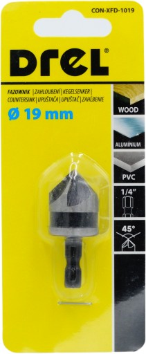 Úkosová vŕtačka zápustná fréza na drevo kov PVC 12 mm 1/4' CON-XFD