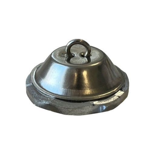 Poťahový sklenený gombík - hnedý 18mm - 10 ks