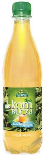 Kombucha zelený čaj s citrónom BIO 500 ml