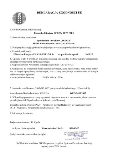 Profesionálna certifikovaná maska FFP3!