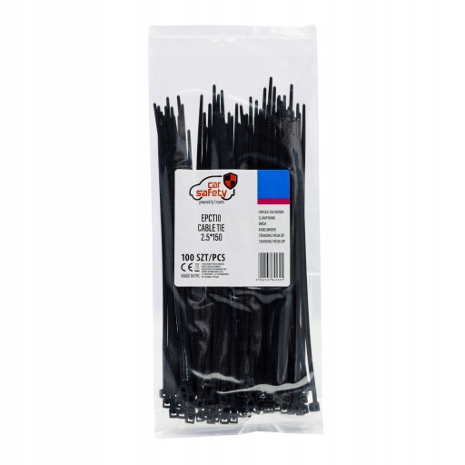 KABELOVÉ VIAZAČKY ČIERNE KABELOVÉ VIAZAKY 2,5x150mm