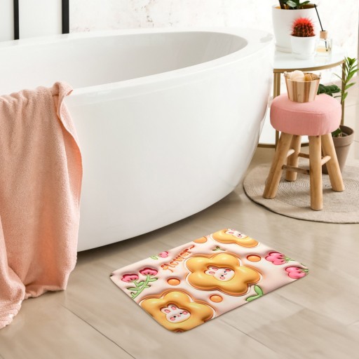3D protišmykový absorpčný detský koberček do kúpeľne
