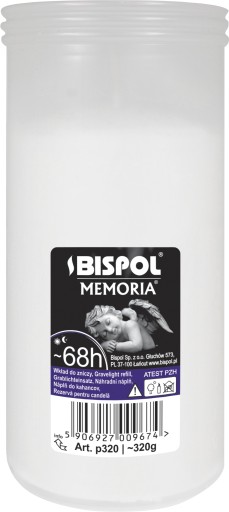 Vložka do sviečky parafínová BISPOL P320 68h 1 ks