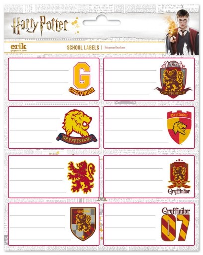 Nálepky na notebook Harry Potter House Coat of Arms