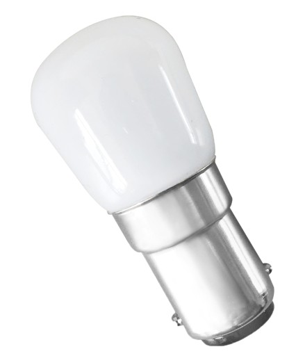 LED tabuľová žiarovka do šijacieho stroja BA15D B15 1,5W - STUDENÁ BIELA