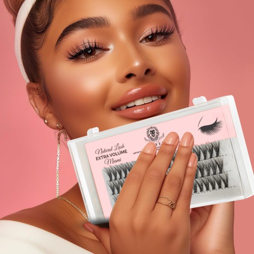 TUMBLES EYELSH Lewer Miami EXTRA OBJEM 8mm HRUBÝ PRÍRODNÝ HODVÁB