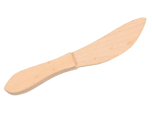 DREVENÝ NÔŽ NA MASLA S RÚČKOVOU S HORMI