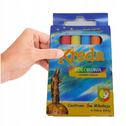 BEZPRACHOVÁ KRIEDA NA TABULE, ŠKOLSKÉ FAREBNÉ KRIEDY