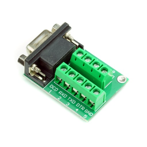 Zásuvkový konektor adaptéra RS232 DB9