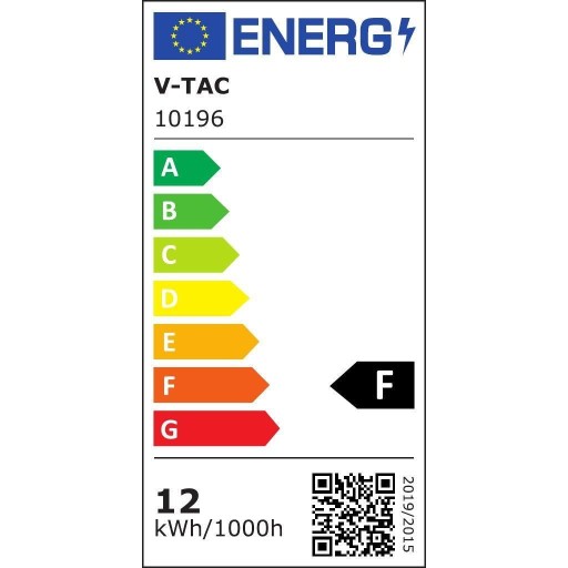 V-TAC stropné svietidlo 12W LED Okrúhle 151x38mm IP54 VT-8095 4000K 1160lm