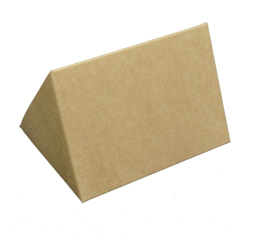 Trojuholníkový vinetový box 8,5x6cm kraft GoatBox