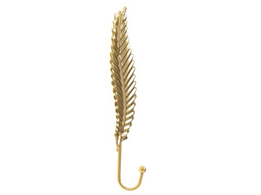 Háčik na vešiak, kovový držiak na zavesenie uterákov, oblečenia, plátkové zlato, 20 cm
