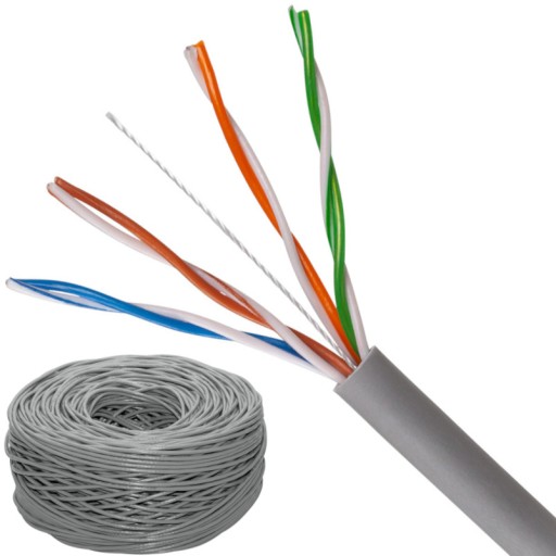 SIEŤOVÝ KÁBEL KRÚBENÝ PÁR UTP 4x2/0,5CCA 1 meter