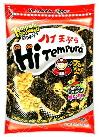 Pikantný snack z morských rias nori v tempure 40g