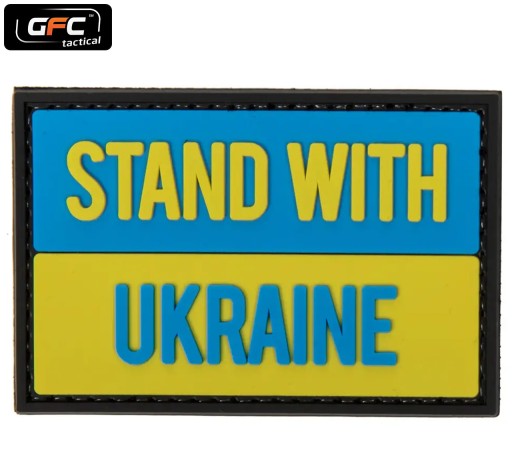 STOJAN S UKRAJINOU ZÁPLATOU PVC VELCRO GFC