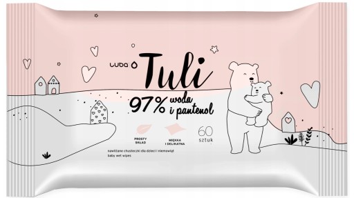 Luba Tuli vlhčené obrúsky pre deti s panthenolom 60 kusov