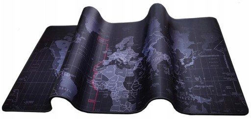 VEĽKÁ PODLOŽKA POD MYŠ MAPA SVETA KANCELÁRIA 80x30