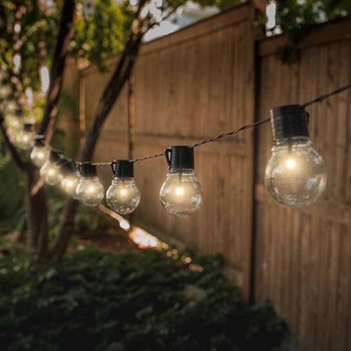 Záhradná LED solárna girlanda s 10 x LED žiarovkami