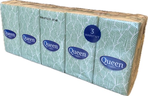 Papierové vreckovky Queen 10 ks 3 vrstvy 10 bal