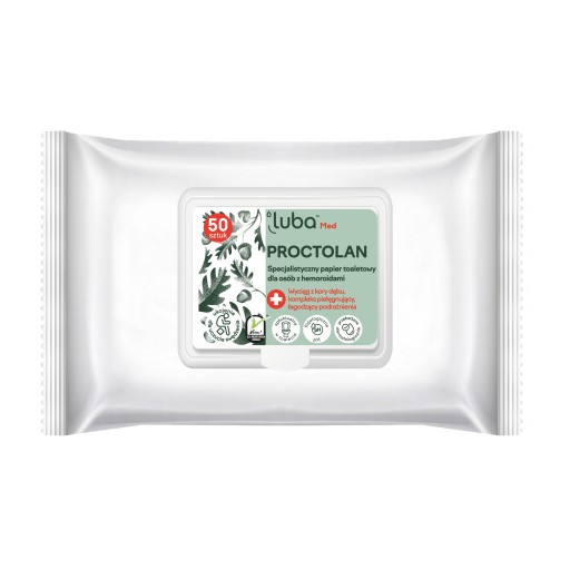 LUBA MED PROCTOLAN vysúvacia verzia vlhčeného toaletného papiera