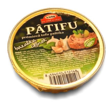 Patifu paštéta s bazalkou a cesnakom 100g