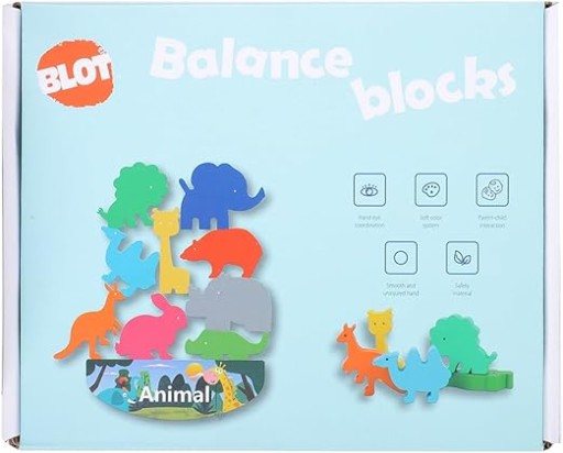DREVENÉ PUZZZLE ZVIERATKÁ BALANCE BALANCE PRE DETI 3+ ZVIERIČKOVÉ BLOKY