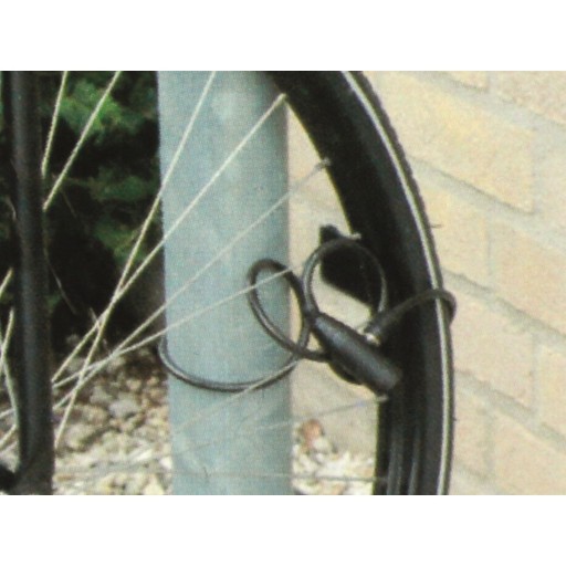 Bezpečnostná spona na bicykel DUNLOP Lanko na zámok na bicykel 150 cm kľúč