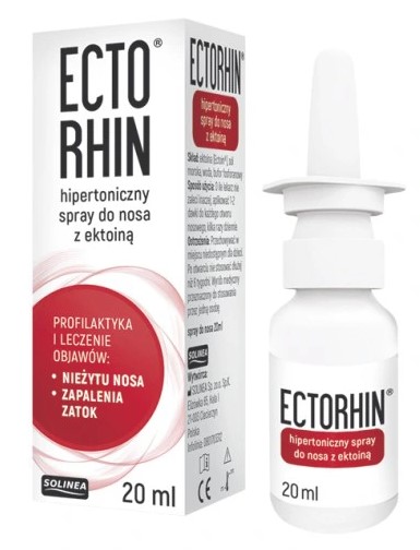 Solinea ECTORHIN nosový sprej s ektonínom 20 ml