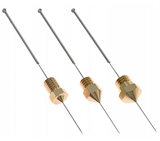 Sada čističov trysiek 0,4 mm, 10 kusov, ihla