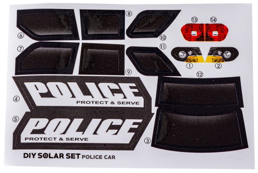 SOLAR SET solárna hračka POLICAJNÉ AUTO