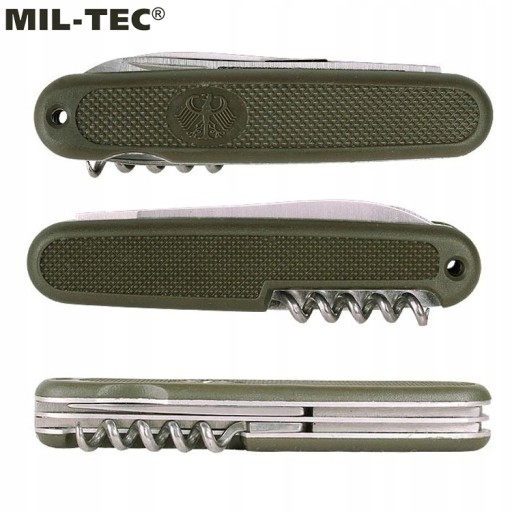 Vreckový nôž Mil-Tec German Old Style Army Bundeswehr Olivový zatvárací nôž