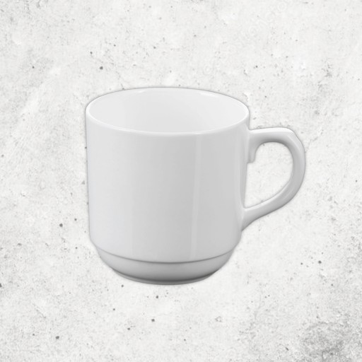Malý hrnček 250 ml na kávu a čaj Wilmax biely porcelán