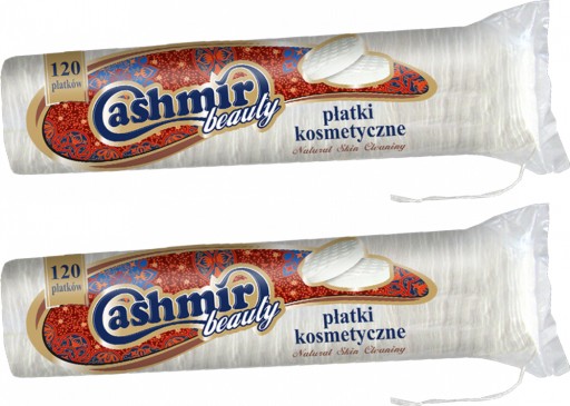 Kozmetické tampóny Cashmir 120 ks x2
