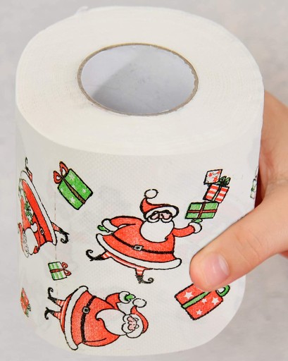 VIANOČNÝ TOALETNÝ PAPIER SANTA