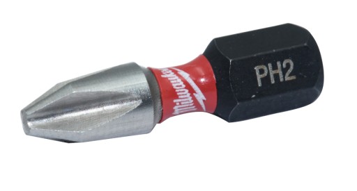 NÁRAZOVÝ BIT PH2 SHORT 25mm MILWAUKEE SHOCKWAVE 1ks,