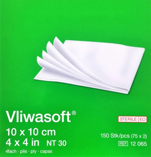 L&R - Vliwasoft 10 x 10 cm, sterilný 4w, 150 ks.