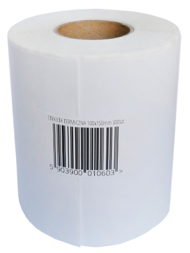 BIELE TERMOŠTÍTKY 100x150 mm 300 ks