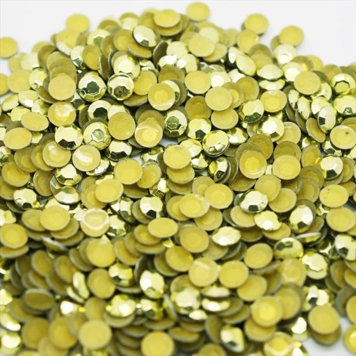 Kovové termo kamienky svetlozelené 4mm 1000