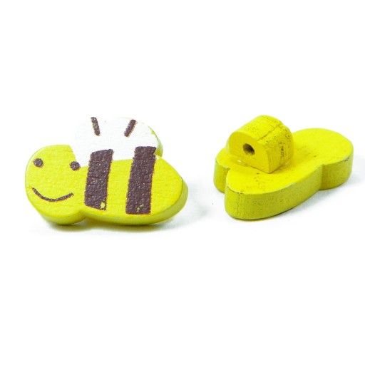 Drevené včelie gombíky 20x13mm 5ks