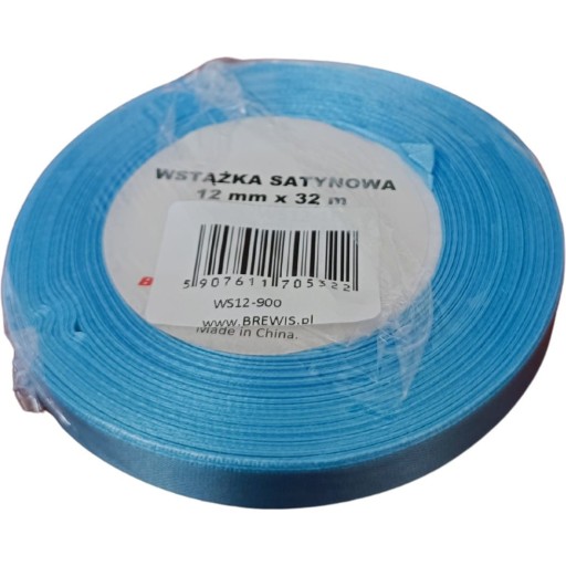 Saténová stuha 12mmx32m Sky Blue WS12-900 Brewis