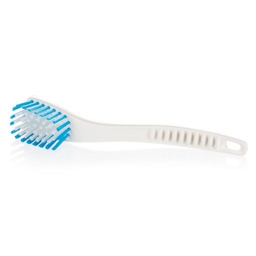 KUCHYŇSKÁ KEFA na DRHNUTIE a UMÝVANIE RIADU, BIELY nylon TESCOMA