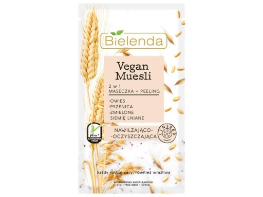 Bielenda Vegan Müsli maska 2v1 + peeling 8ml