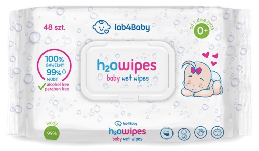 H2O Detské obrúsky VODNÉ Utierky PRE DETI A BOJČATÁ Natural