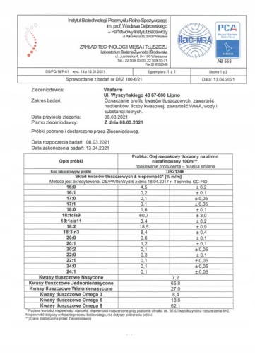 Za studena lisovaný repkový olej 500ml sklo