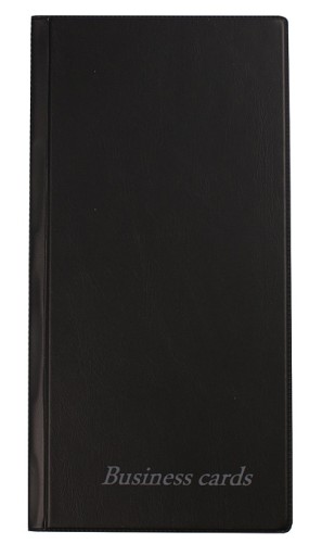 Vizitkár 120x240mm 96 vizitiek Biurfol Black WI-02