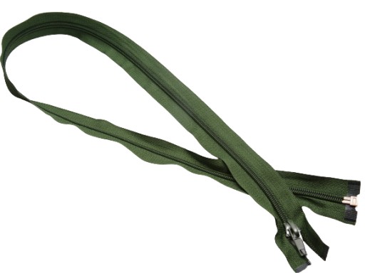 Špirálový zips 80 cm Zelená