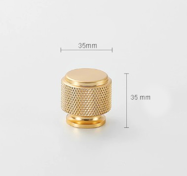 RELING zlatý nábytkový gombík GOLD PREMIUM 35mm
