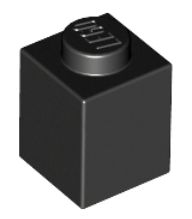 LEGO 1X1 BLACK 3005 CENA ZA 10 KS