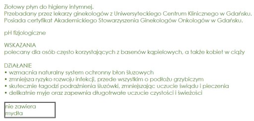 Ziaja Tekutina na intímnu hygienu s tymianom 500 ml