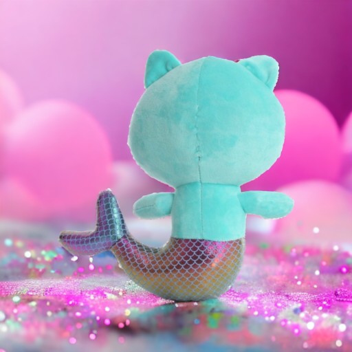 CAT HOUSE GABI MERMAN MAČKA METALICKÝ CHVOST HRAČKA CUDLING HRAČKA SWEET CAT 30cm